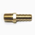 Interstate Pneumatics Brass Hose Barb Fitting, Connector, 3/8 Inch Barb X 1/4 Inch NPT Male End, PK 25 FM46-25K